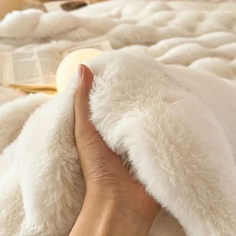 Manta de Pelúcia Faux Fur Quente para Inverno - Beverly Hills