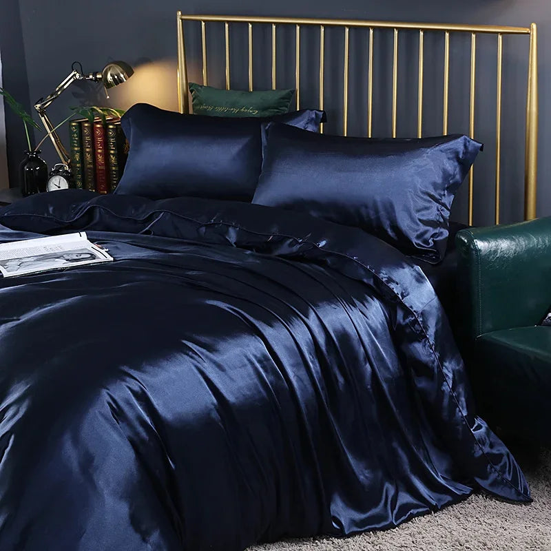 Conjunto de Roupa de Cama em Seda Natural Mix | Mulberry Luxo