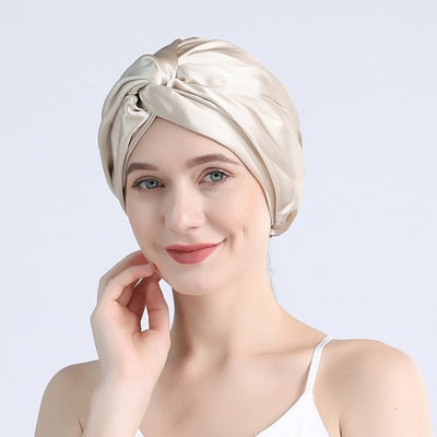 Touca de Seda Natural Anti Frizz