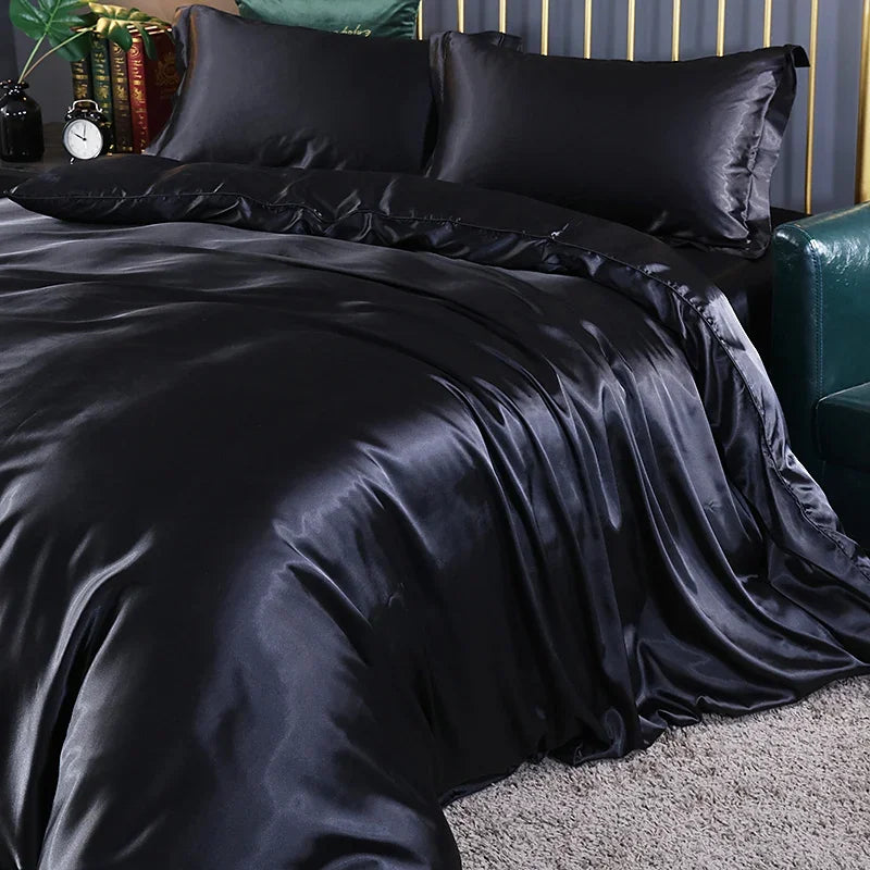 Conjunto de Roupa de Cama em Seda Natural Mix | Mulberry Luxo