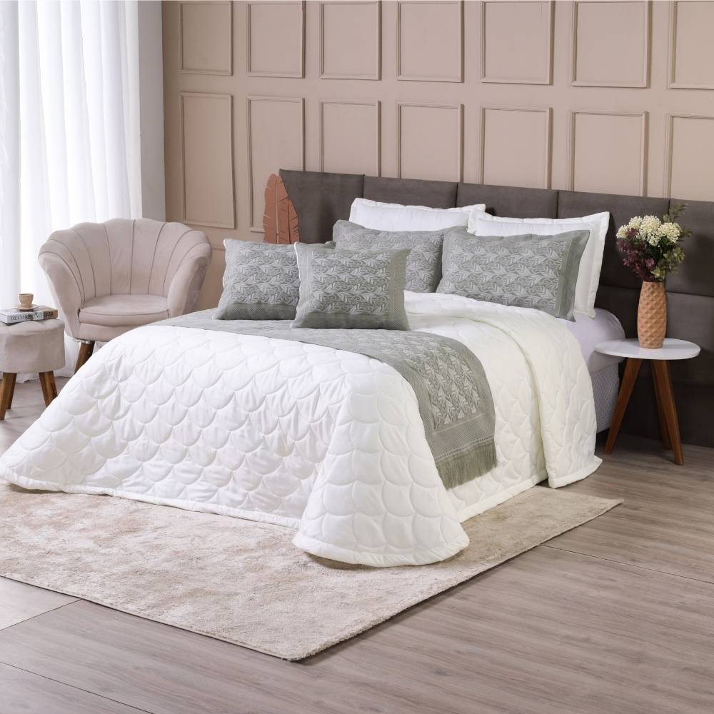 Kit Cobre Leito Casal Queen 6 Peças Thaeme – 2,60m x 2,50m