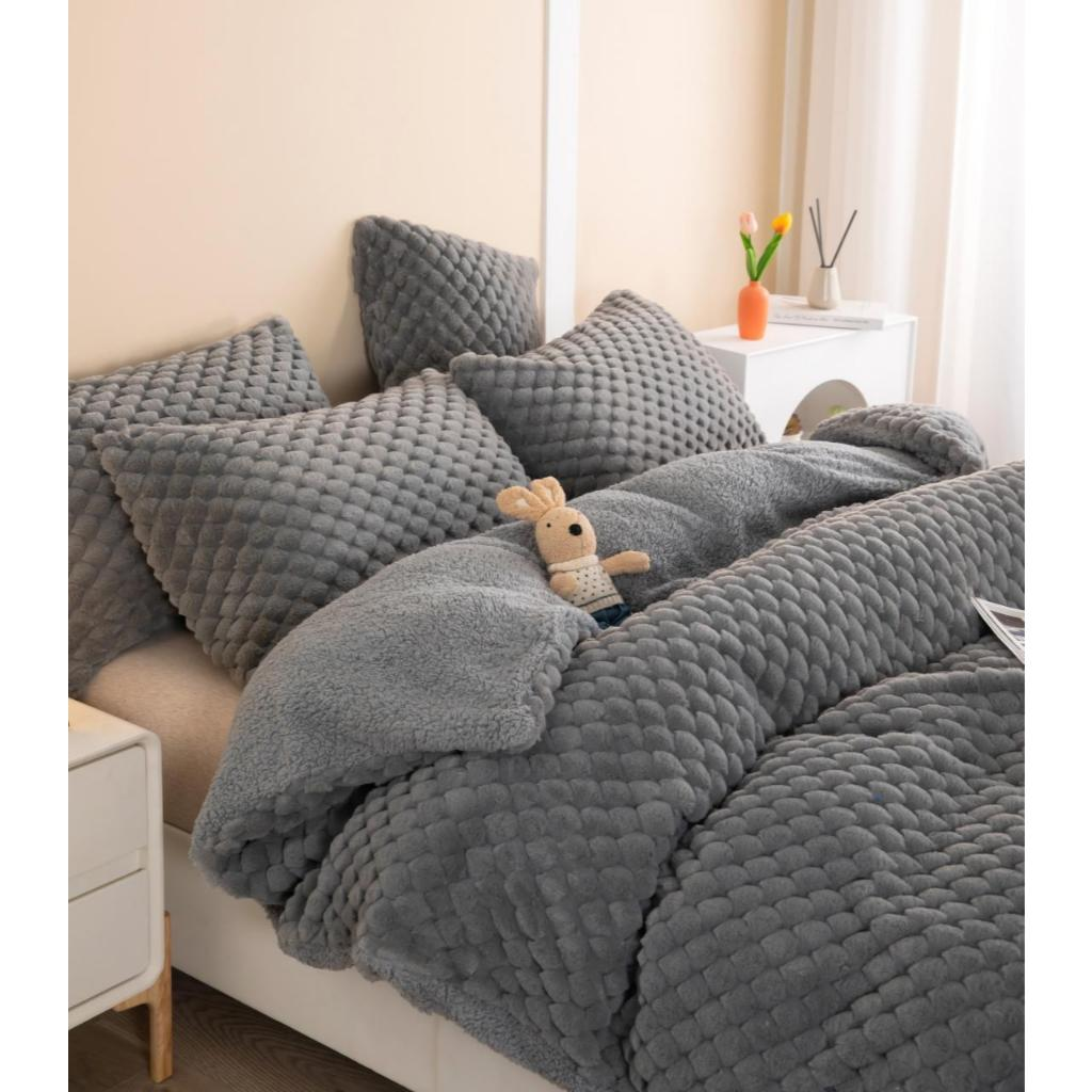 Coberdrom Casal Queen Premium Pelo de Coelho Dupla Face Sherpa 2,20m x 2,40m