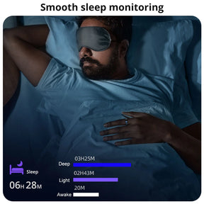 Anel Smart Inteligente de Monitoramento Avançado da Saúde| À Prova D'água | Smart Ring ColmiR06