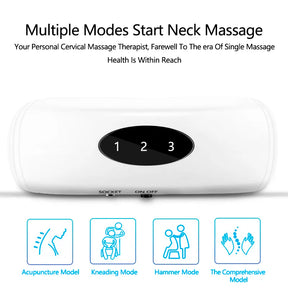 Massageador Elétrico para Pescoço | Relaxamento Profundo e Alívio de Dores