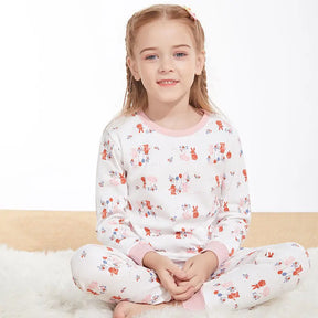 Pijama Infantil de Manga Longa Unissex para Inverno