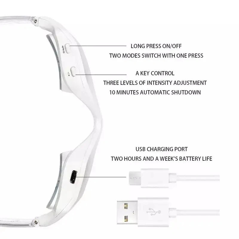 Dispositivo de Relaxamento dos Olhos EMS Terapia de Aquecimento por Microcorrente