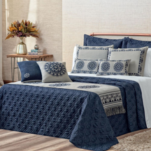 Kit Colcha Cobre Leito Queen Turin 10 Peças Completo Premium