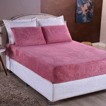 Kit Lençol de Plush Elástico 2 ou 3 Peças