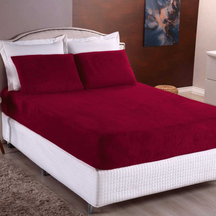 Kit Lençol de Plush Elástico 2 ou 3 Peças