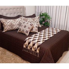Kit Cobre Leito Casal Queen 6 Peças Thaeme – 2,60m x 2,50m