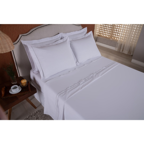 Jogo de Cama King 4 Peças 180 Fios Soutache