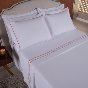 Jogo de Cama King 4 Peças 180 Fios Soutache