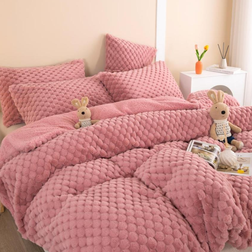Coberdrom Casal Queen Premium Pelo de Coelho Dupla Face Sherpa 2,20m x 2,40m