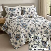 Capa de Edredom Duvet Super King Lisa ou Estampada 400 Fios Confort