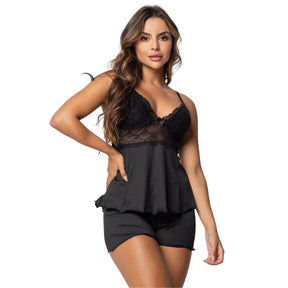 Pijama Baby Doll Feminino | Renda Luxo